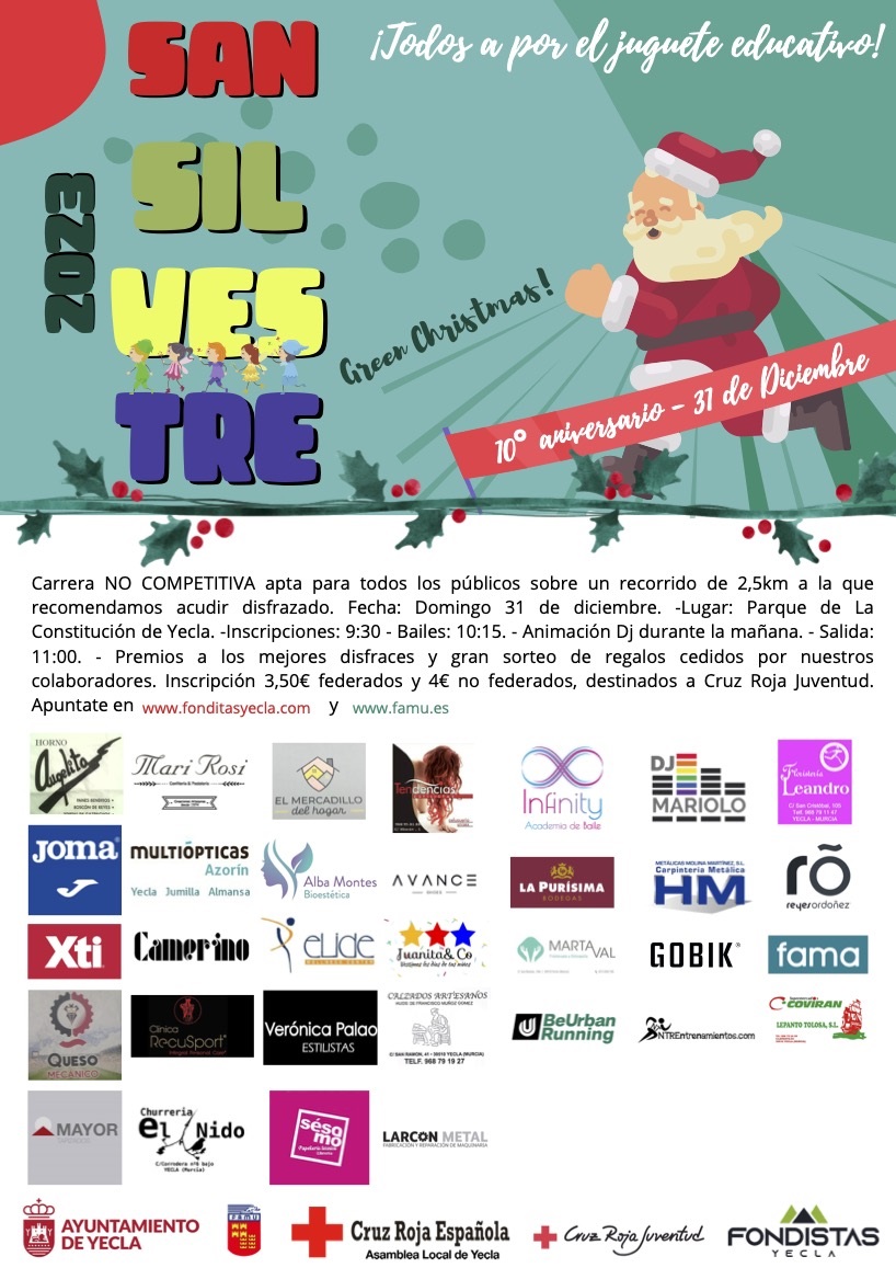 cartel-san-silvestre-green-christmas-yecla-2023